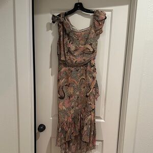 Ulla Johnson Lurex Multicolor Midi Dress, US2